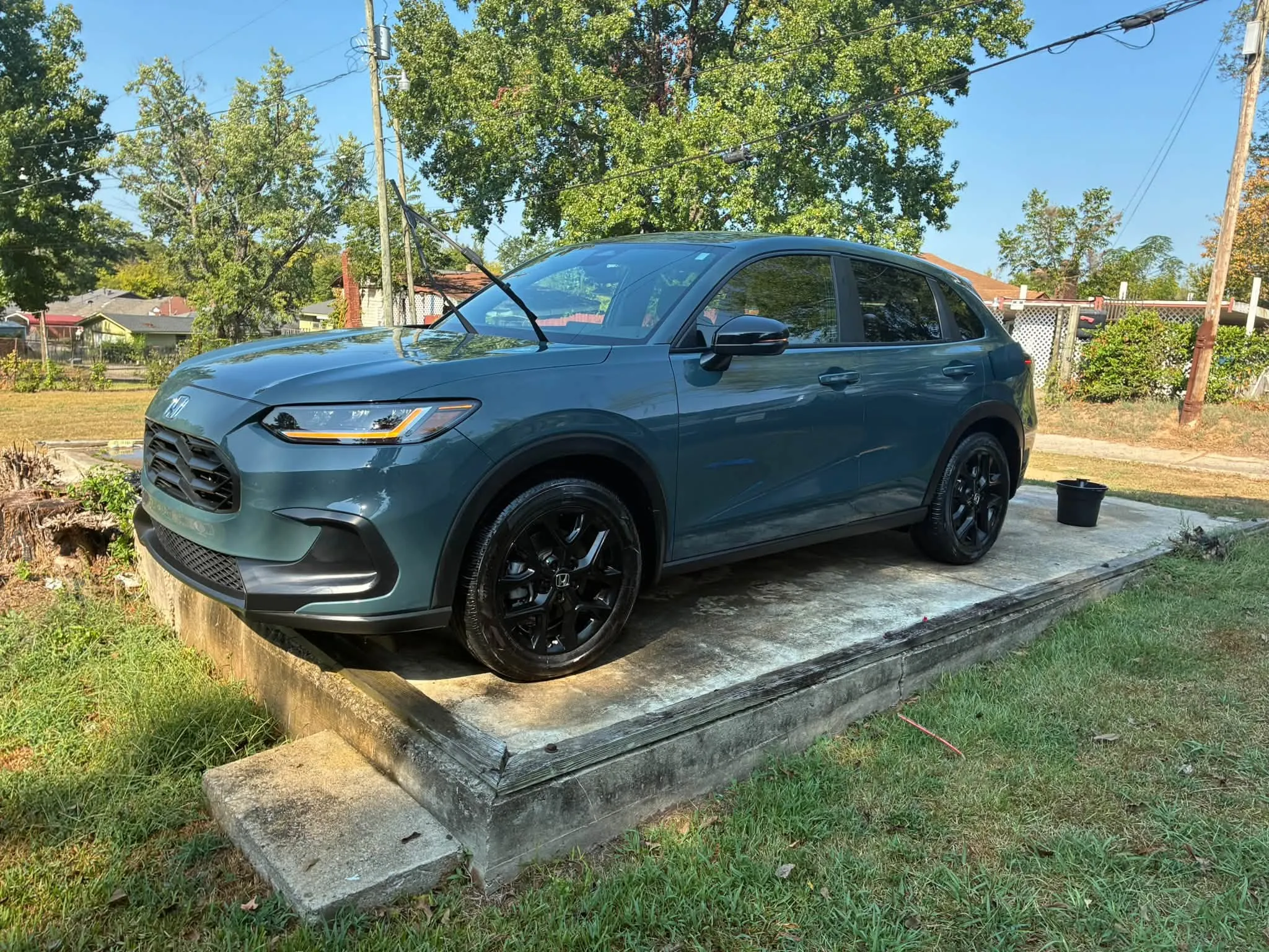 Compact SUV after a wash